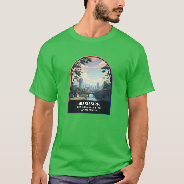 Mississippi MS T Shirt (Framsida)
