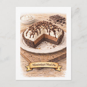 Mississippi Mud Pie (Amerikanska maträtter) Vykort