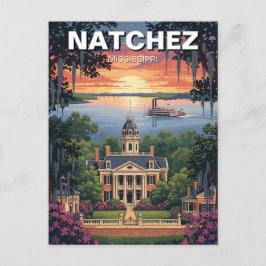 Mississippi Natchez Travel Vykort