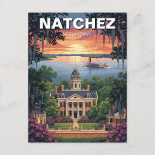 Mississippi Natchez Travel Vykort