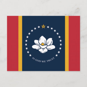 mississippi ny flagga usa enad stater america mag vykort