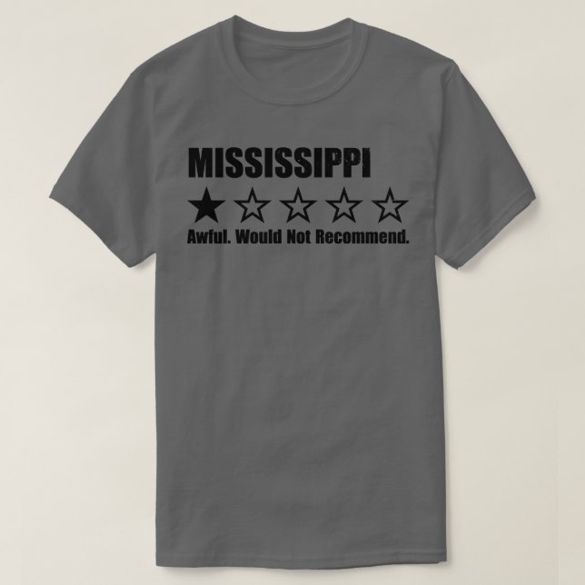 Mississippi One Review T Shirt (Design framsida)