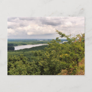 Mississippi Overlook South Postcard Vykort