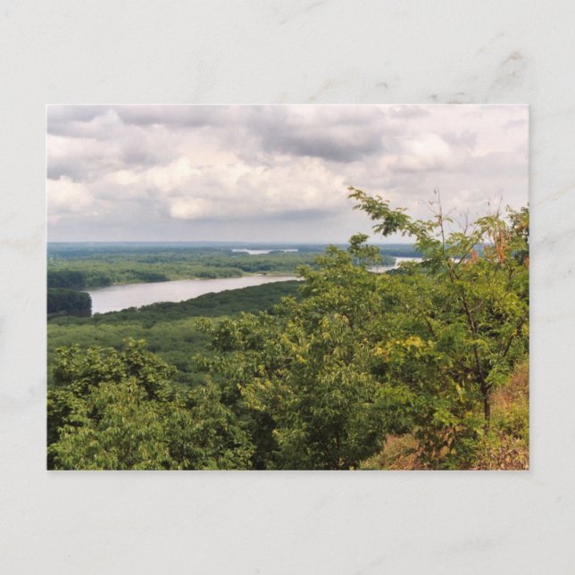 Mississippi Overlook South Postcard Vykort (Framsida)