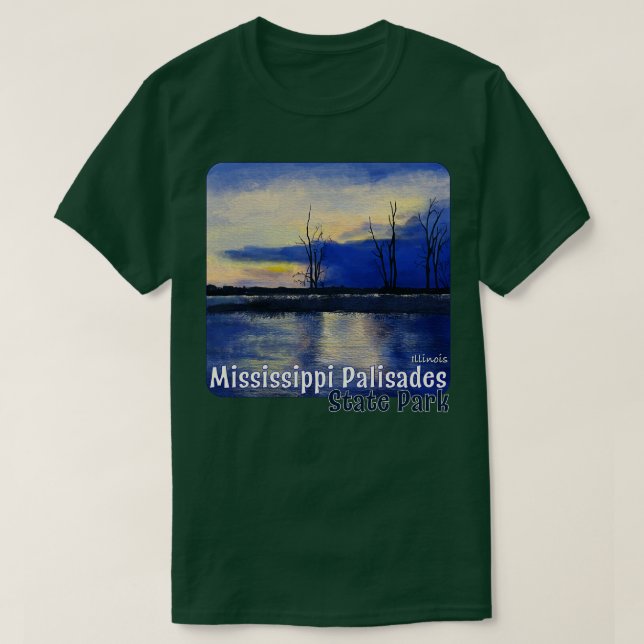 Mississippi Palisades State Park Illinois T Shirt (Design framsida)