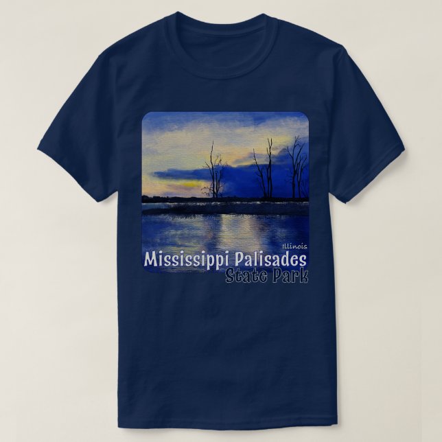 Mississippi Palisades State Park Illinois T Shirt (Design framsida)