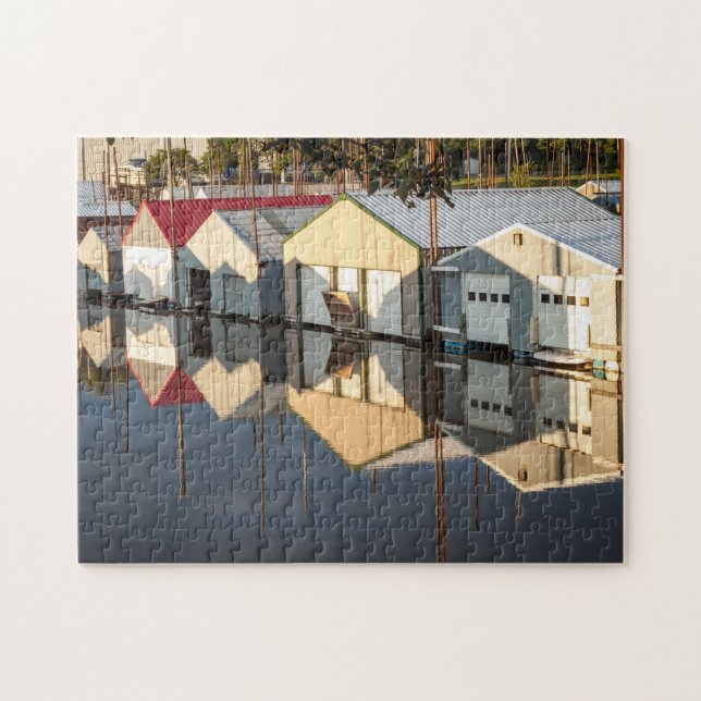 Mississippi River Boathouses fotopussel (Horisontell)
