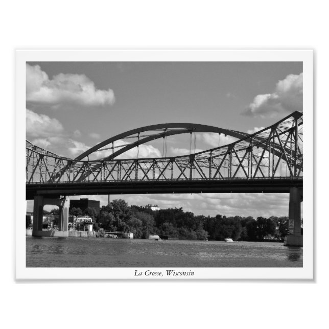 Mississippi River Bridge Fototryck (Framsidan)