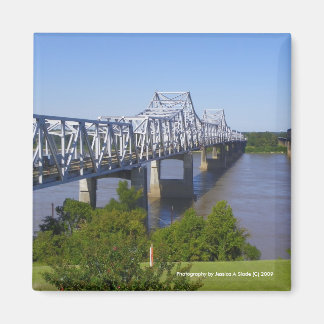 Mississippi River Bridge Magnets Magnet