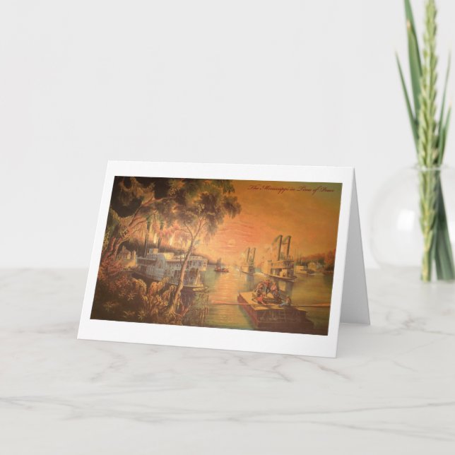 Mississippi River hälsningkort Kort (Framsida)