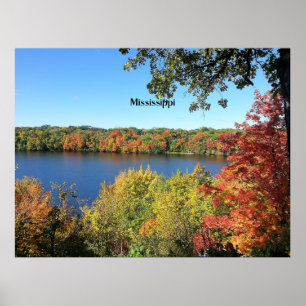 Mississippi River, hösten Poster