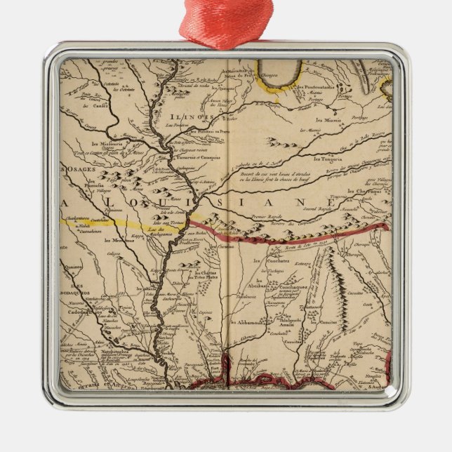 Mississippi River Julgransprydnad Metall (Framsidan)