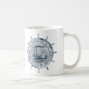 Mississippi River. Resor. Äventyr. Upptäckter Kaffemugg