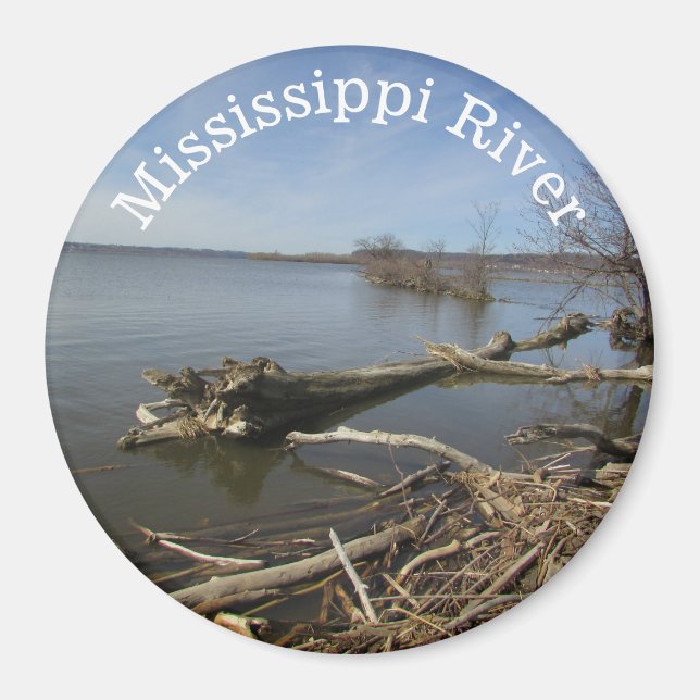 Mississippi River, Souvenir Magnet (Framsidan)