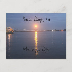 Mississippi River Sunrise-vykort Vykort