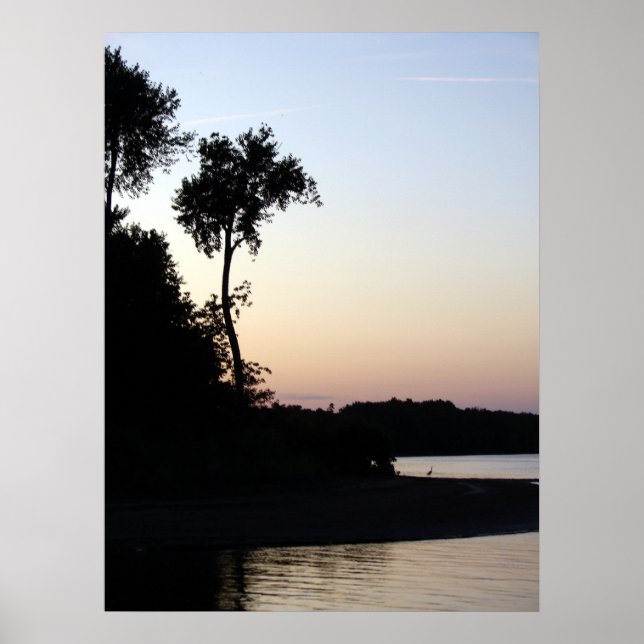 Mississippi River Sunset Poster (Framsidan)
