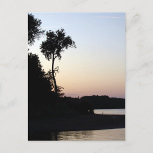 Mississippi River Sunset Vykort