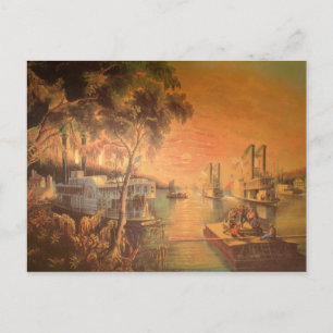 Mississippi River Vintage Postcard Vykort