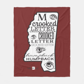 Mississippi Röd Fleecefilt