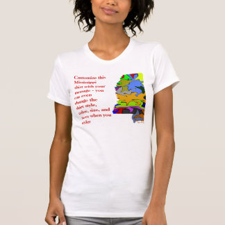 Mississippi skjorta - anpassningsbar med val eller t-shirt