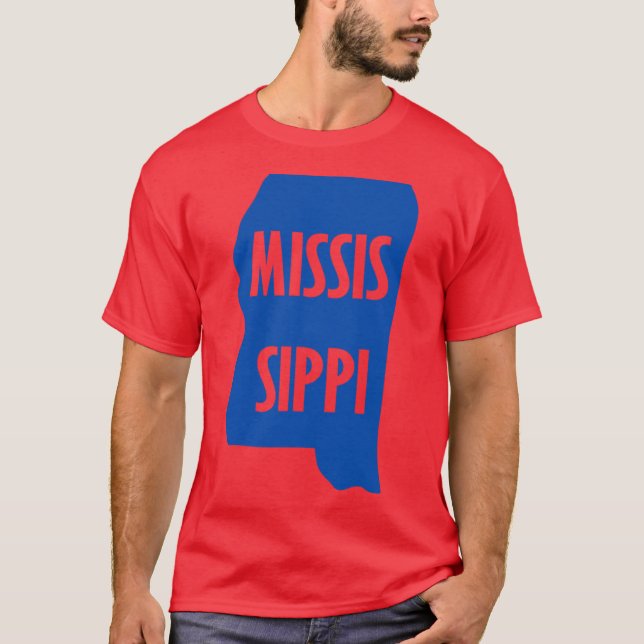 Mississippi-stat 3 t shirt (Framsida)