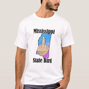 Mississippi State bird t-shirt mitten finger färg