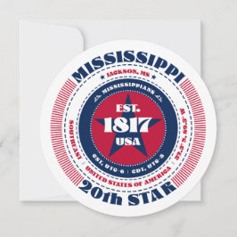 Mississippi State Circular Typography - platta kor