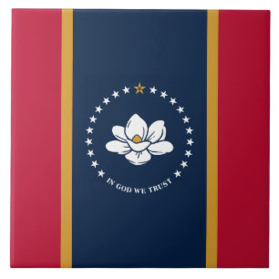 Mississippi State Flagga på Kakel