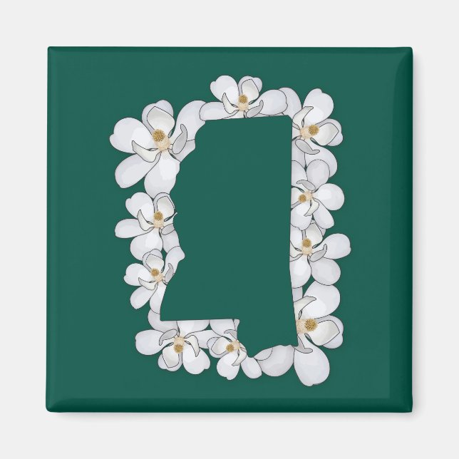 Mississippi State Flower Magnet (Framsidan)