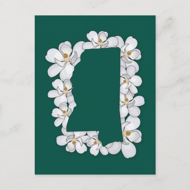 Mississippi State Flower Vykort (Framsida)