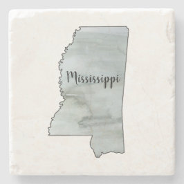 Mississippi State Illustration Stenunderlägg