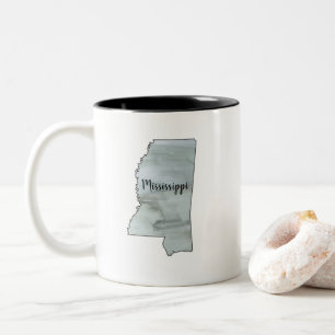 Mississippi State Illustration Två-Tonad Mugg