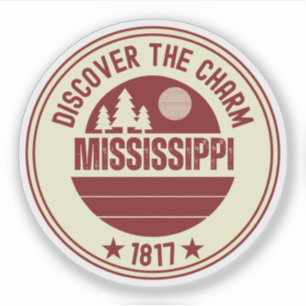 Mississippi State - Magnoliastatens present Klistermärken