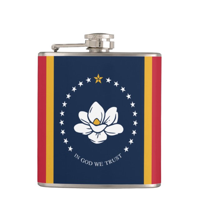 Mississippi Statlig flagga Fickplunta (Framsidan)