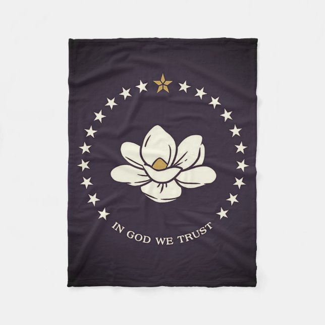 Mississippi Statlig flagga Fleecefilt (Framsidan)