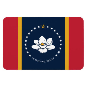 Mississippi Statlig flagga Magnet