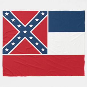 MISSISSIPPI STATLIG FLAGGA (STRÖMMEN) FLEECEFILT