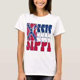 Mississippi statlig flagga t-shirt