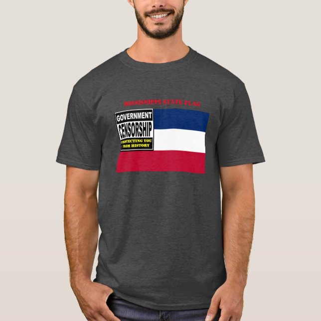 MISSISSIPPI STATLIG FLAGGA T SHIRT (Framsida)