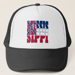 Mississippi statlig flagga truckerkeps
