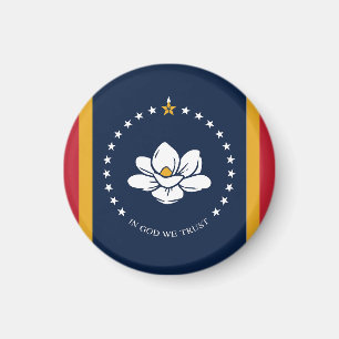 Mississippi Statlig flagga USA Magnet