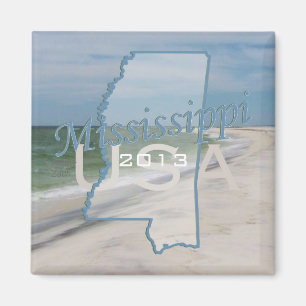 Mississippi statliga USA reser souvenirmagneten Magnet