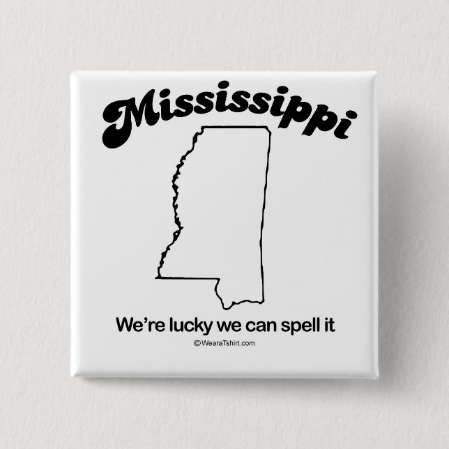 MISSISSIPPI - T-tröja a "MISSISSIPPI för STATLIG Knapp (Framsida)