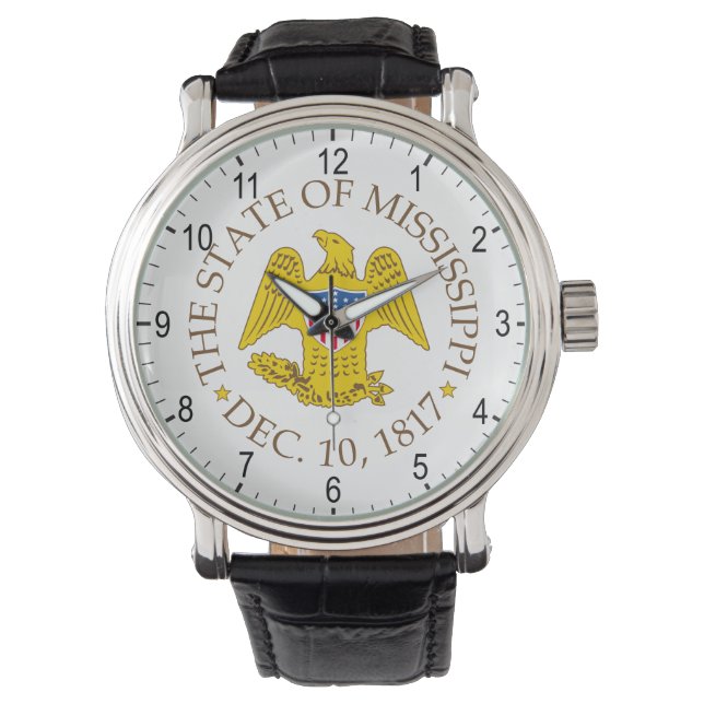Mississippi-tecken Armbandsur (Framsida)