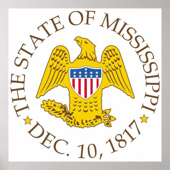 Mississippi-tecken Poster (Framsidan)