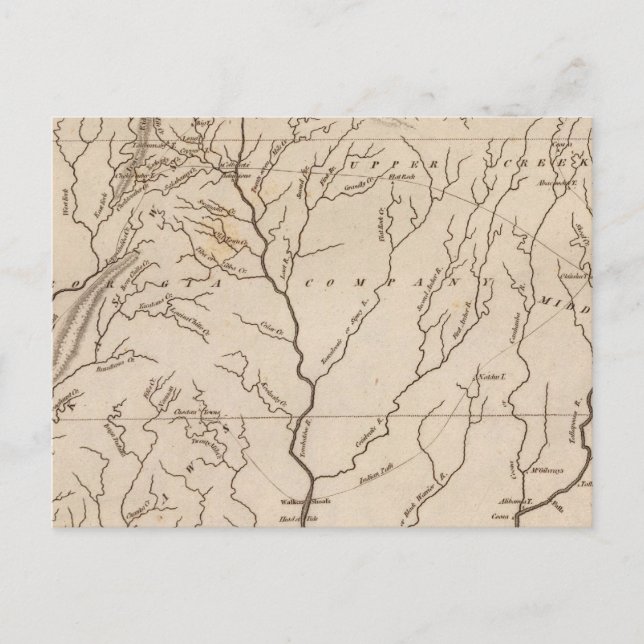 Mississippi Territorium 4 Vykort (Framsida)