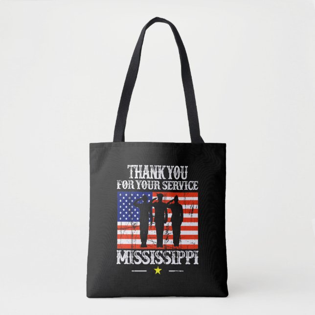 Mississippi Tote Bag Canvas Tote Tygkasse (Framsida)