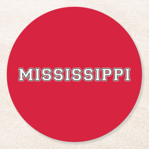 Mississippi Underlägg Papper Rund