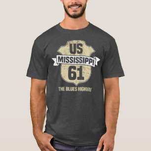 Mississippi US 61 Blues Highway T Shirt