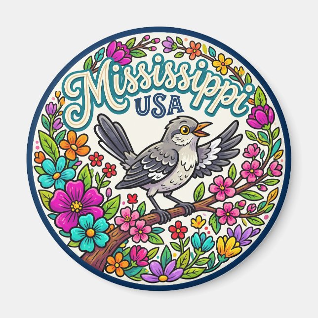Mississippi USA Magnet (Framsidan)